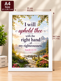 Bible Verse Frame, Isaiah 41:10 A4 – White Frame