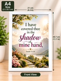 Bible Verse Frame, Isaiah 51:16 A4 – Shadow of Mine Hand