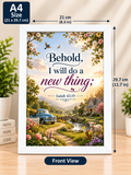 Bible Verse Frame, Isaiah 43:19 A4 – White Frame