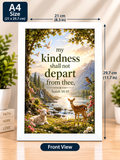 Bible Verse Frame, Isaiah 54:10 A4 – My Kindness Shall Not Depart