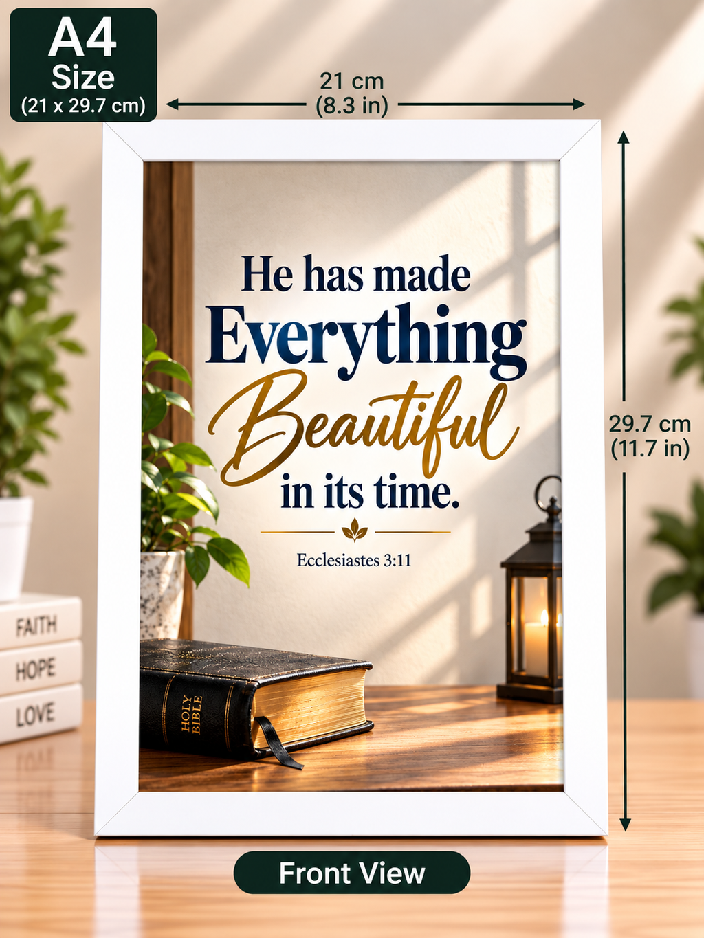 Bible Verse Frame, Ecclesiastes 3:11 A4 – Ecclesiastes 3:11