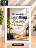 Bible Verse Frame, Ecclesiastes 3:11 A4 – Ecclesiastes 3:11