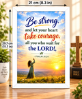 Bible Verse Frame, Psalm 31:24 A4 – Sunrise Landscape