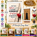 Bible Verse Frame, Psalm 73:26 A4 – White Frame