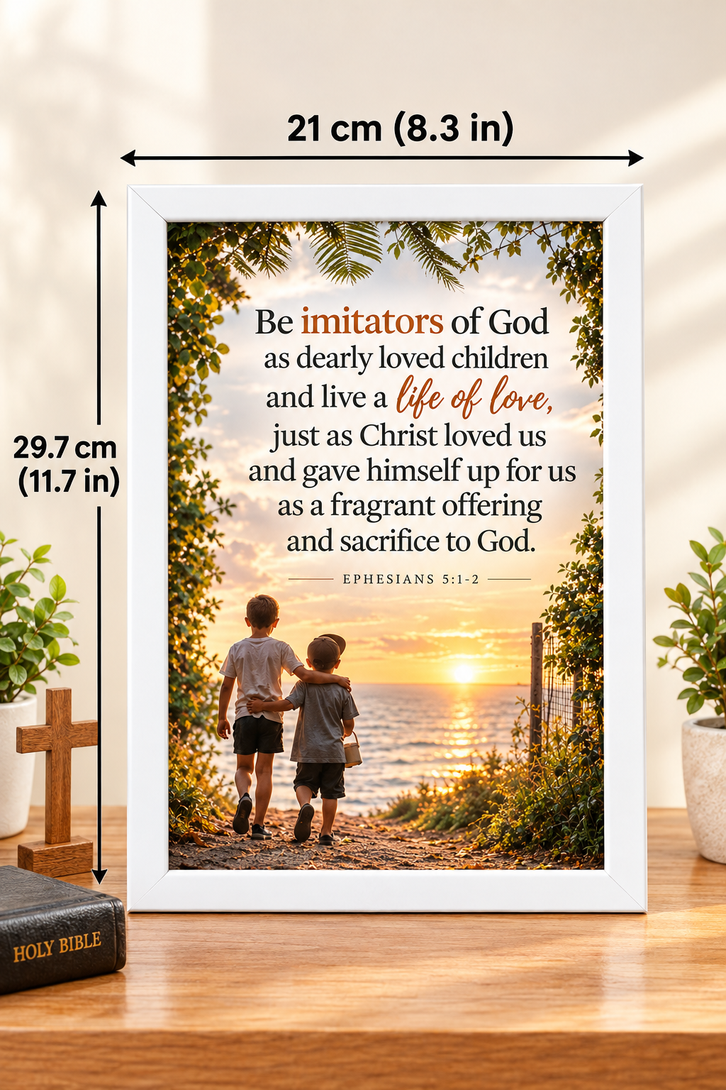 Bible Verse Frame, Ephesians 5:1-2 A4 – Life of Love