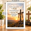 Bible Verse Frame, Romans 6:23 A4 – Gift of Eternal Life