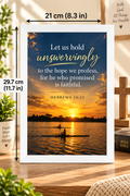 Bible Verse Frame, Hebrews 10:23 A4 – Hold Unswervingly