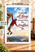 Bible Verse Frame, Philippians 4:13 A4 – I Can Do All Things