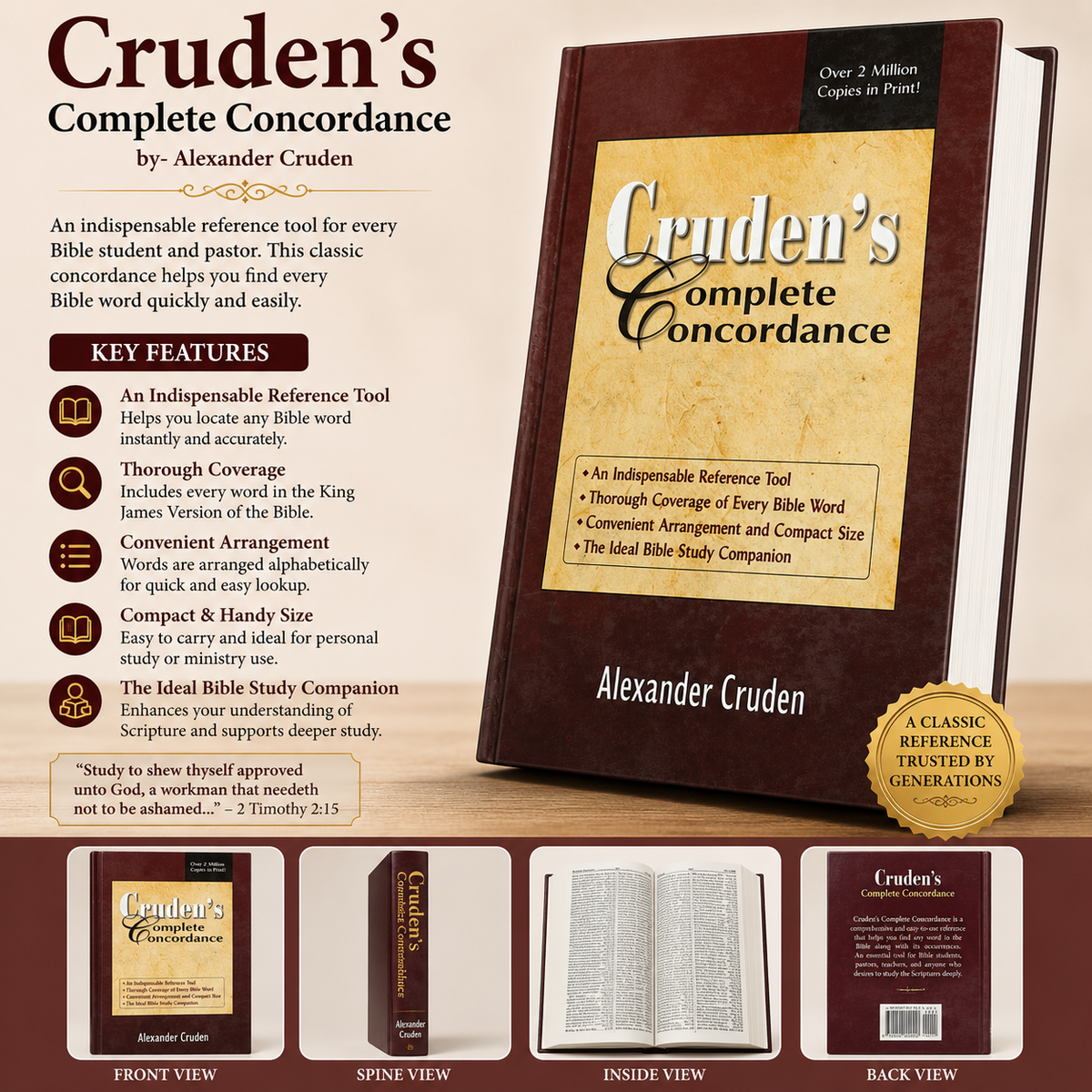 Cruden's Complete Concordance of the Holy Bible - Alexander Cruden (Hardcover)