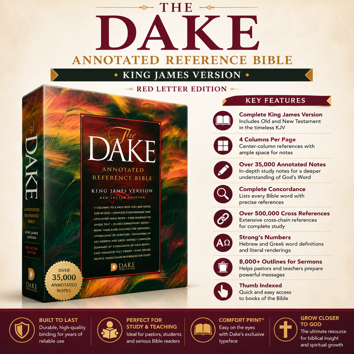 Dake Annotated Reference Bible NKJV Bonded Leather Black