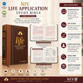 NIV Life Application Study Bible: Brown Leathersoft