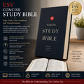 ESV Concise Study Bible, 12,000+ Study Notes, 150+ Maps & Charts, Book Introductions, Compact Portable Study Bible (English Standard Version)