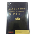 KJV Large Print Thinline Reference Bible – Leathersoft, Red Letter Edition, Center-Column Cross References, Ribbon Marker, 10.5pt Font | ISBN 9781619700048