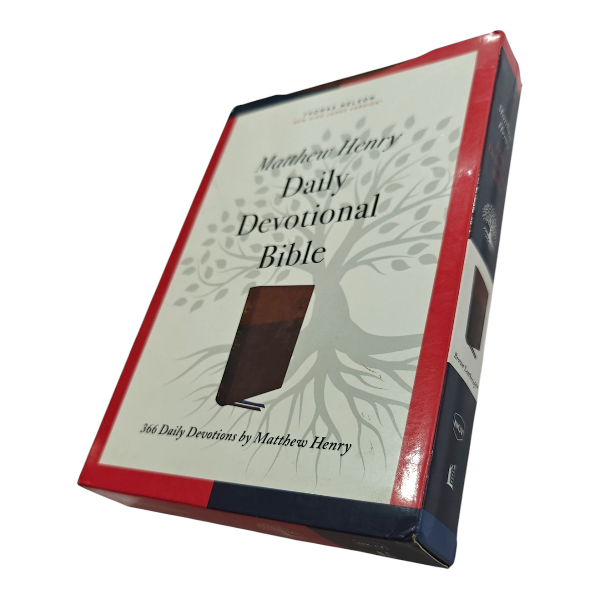 NKJV Matthew Henry Daily Devotional Bible - Brown Leathersoft (New King James Version)