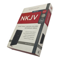 NKJV, Reference Bible, Center-Column Giant Print, Leathersoft, Black, Red Letter Edition, Thumb Indexed, Comfort Print: Holy Bible, New King James Version