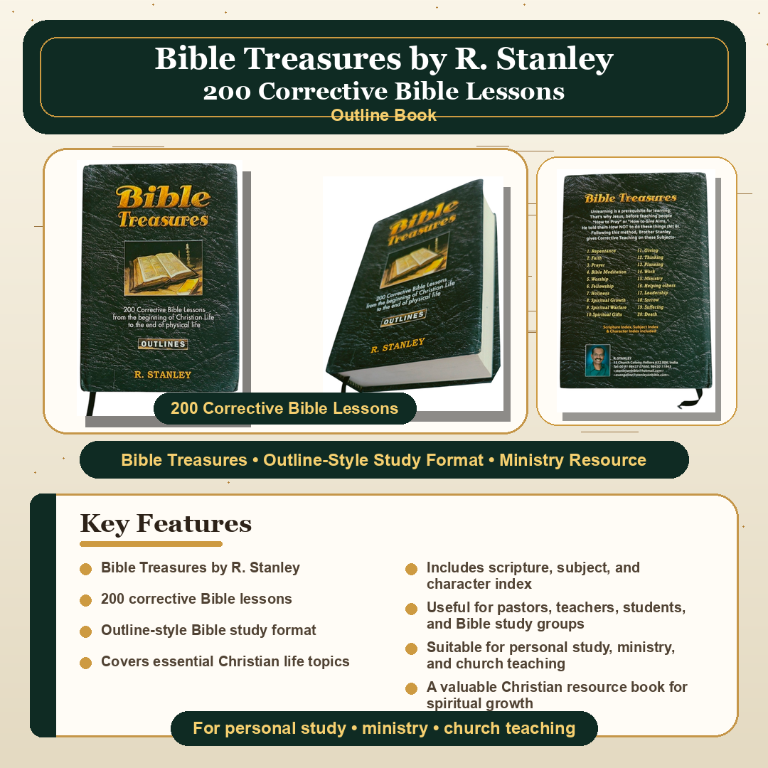 Bible Treasures: 200 Corrective Bible Lessons (Outlines) by R. Stanley – Hardcover