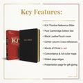 Holman KJV Thinline Reference Bible – Black LeatherTouch (Pure Cambridge Edition)