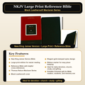 NKJV Large Print Reference Bible – MacLaren Series, Black Leathersoft (Thomas Nelson)